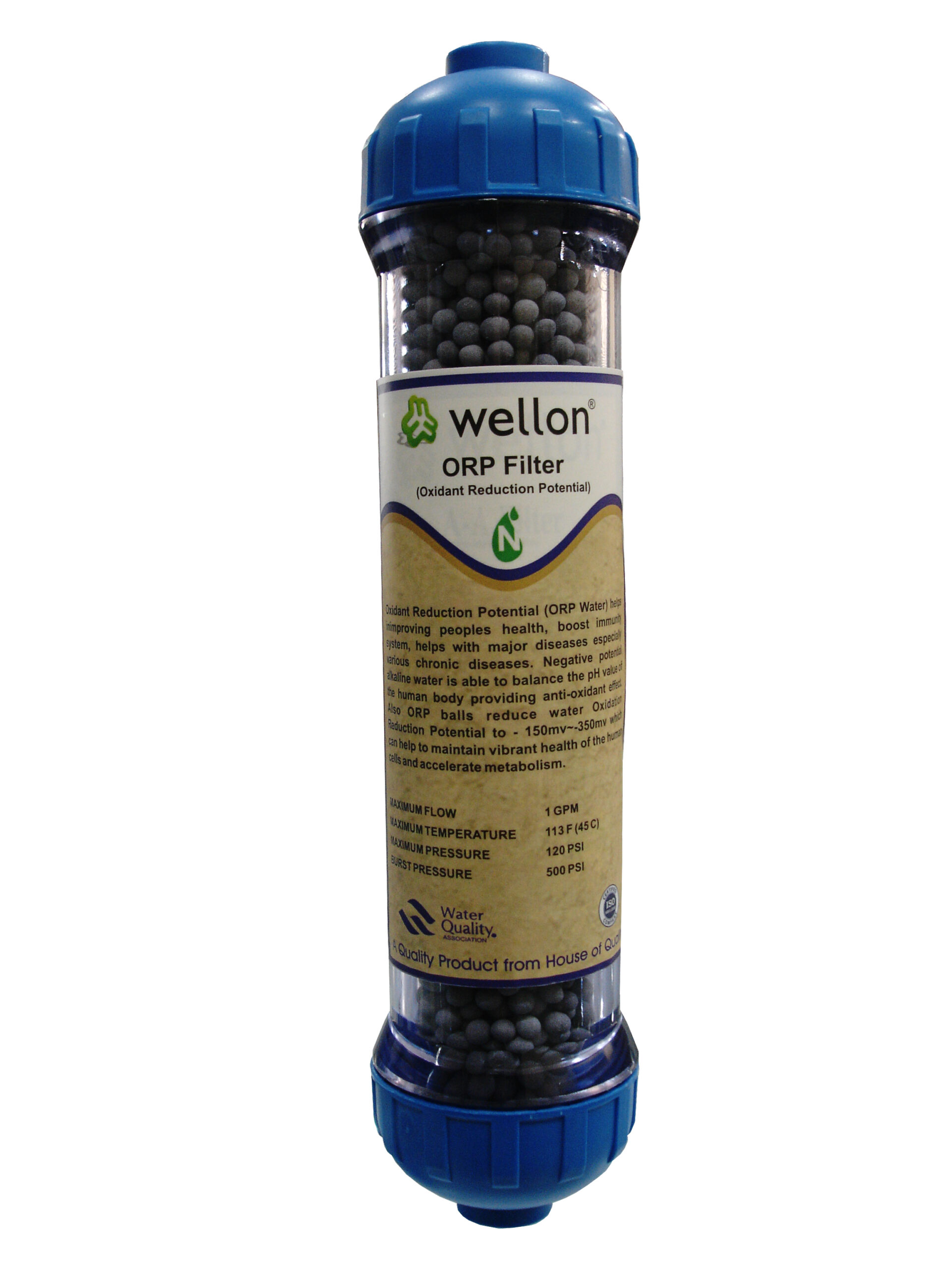 WELLON ORP Water Negative Potential Ceramic Balls Filter