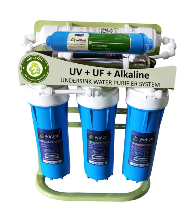 WELLON UV + UF + Alkaline Undersink Water Purifier System