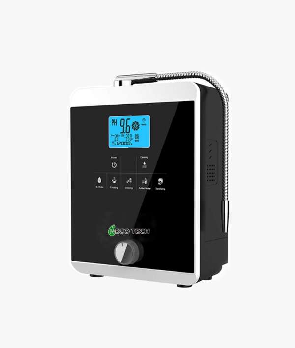 NECOTECH 11 Plates Alkaline Water Ionizer Machine with Valve (AL-808B) (Black) o-panel
