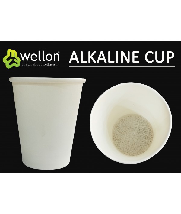 WELLON Alkaline Water Paper Cup – Set of 20 pcs (250 ml)
