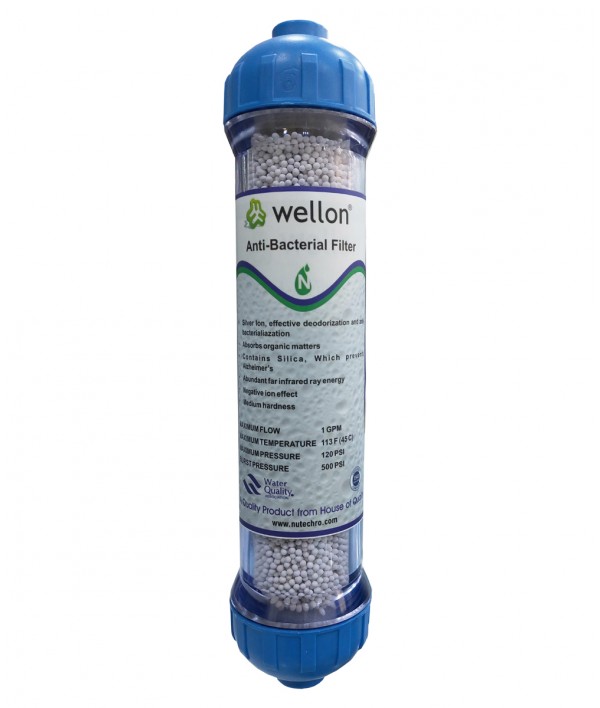 WELLON 10″ Nano Silver Anti-Bacterial Ceramic Filter (White Ceramic)