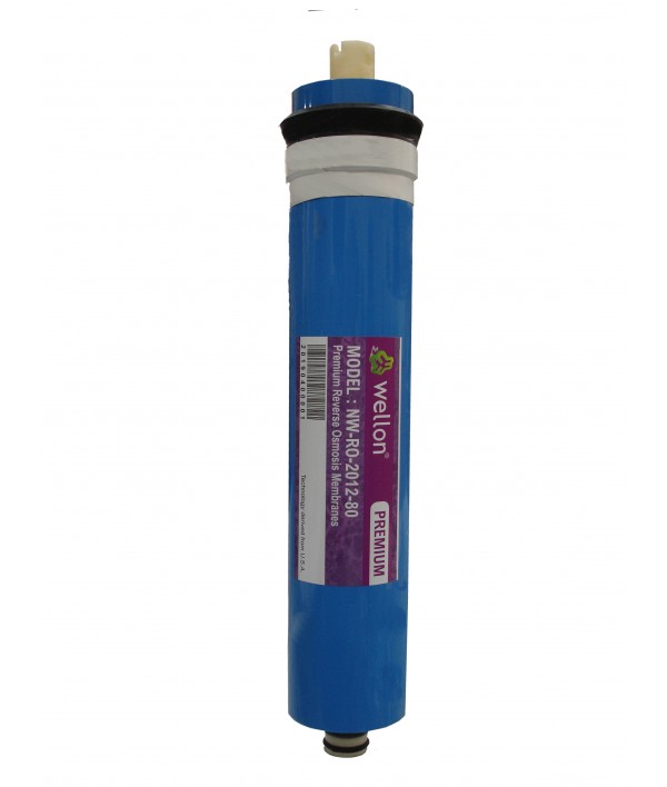 WELLON Premium 80 GPD RO Membrane (Works Till 2000 TDS)(Blue)