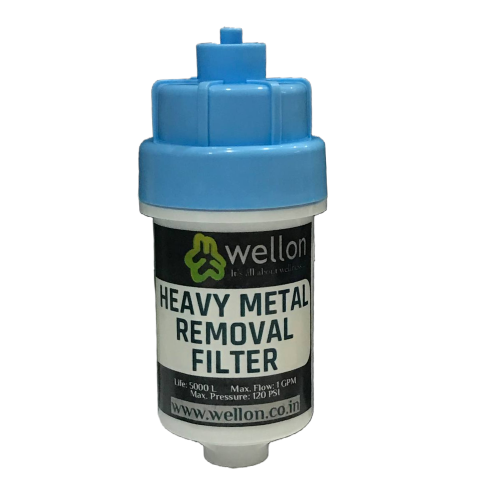 WELLON Heavy Metal Removal Water Filters for Remove or Reduce Iron, Hydrogen sulfide and Controlling Scale, Bacteria and Algae  (4 INCH)