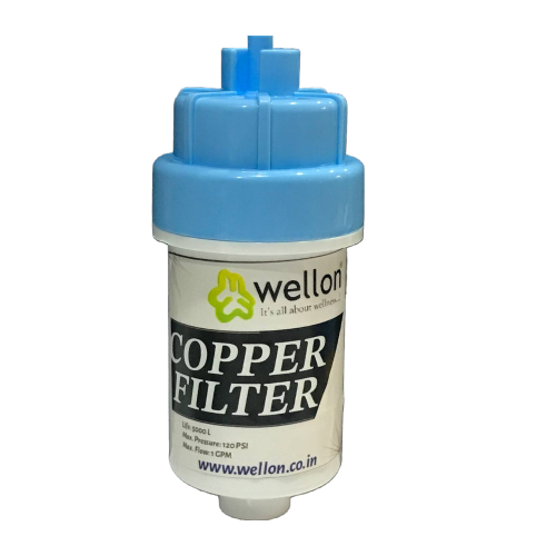 WELLON 4 inch Inception Copper Infuser Filter with Calcium, Magnesium and Zinc