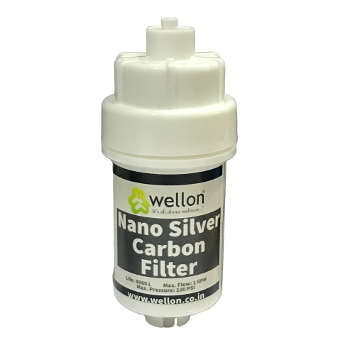 WELLON Nano-Silver Activated Carbon Filter for Remove Bacteria and Fungus(4 inch)