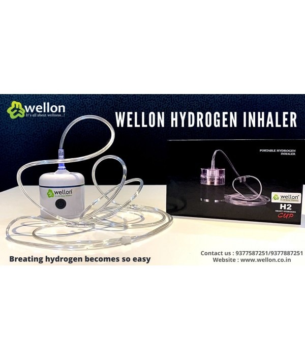 WELLON 3 in 1 High Nano Portable Hydrogen Water Cup H2 Generator Hydrogen Bottle H2 Inhaler Device SPE PEM Tech