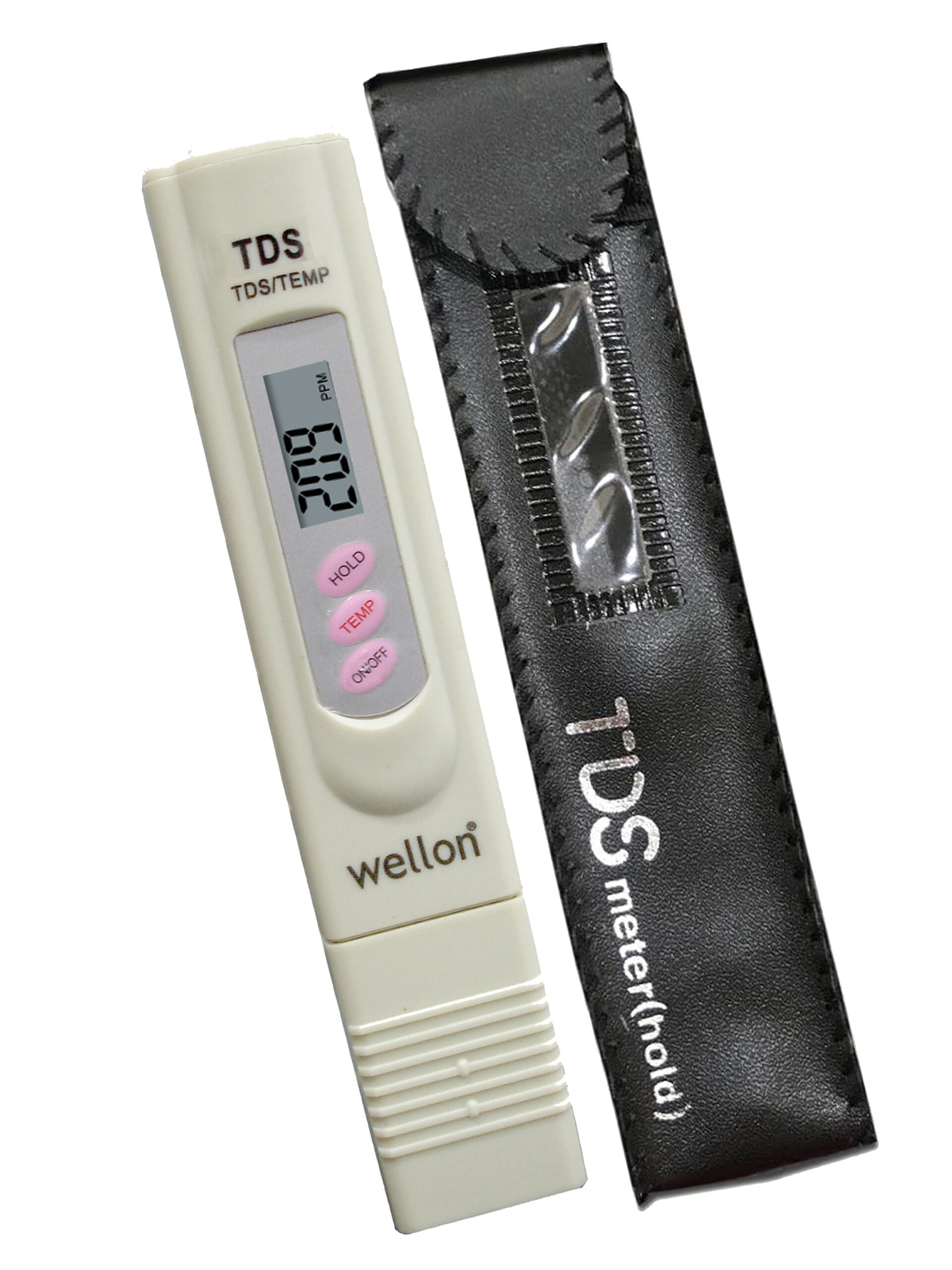 WELLON Digital Lcd Tds Meter Waterfilter Tester For Measuring Tds3/Temp/Ppm With Carry Case