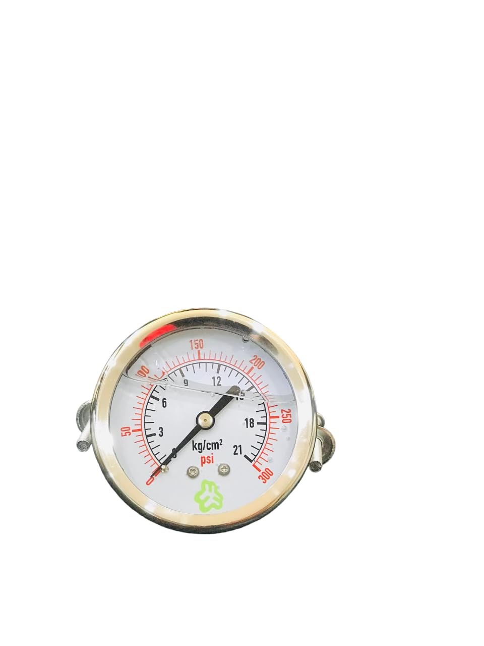 Wellon Pressure Gauge (0 To 21 KG BACK), Precision Instrument for Industrial and Commercial Applications, Reliable Measurement Tool for Professionals (Silver)