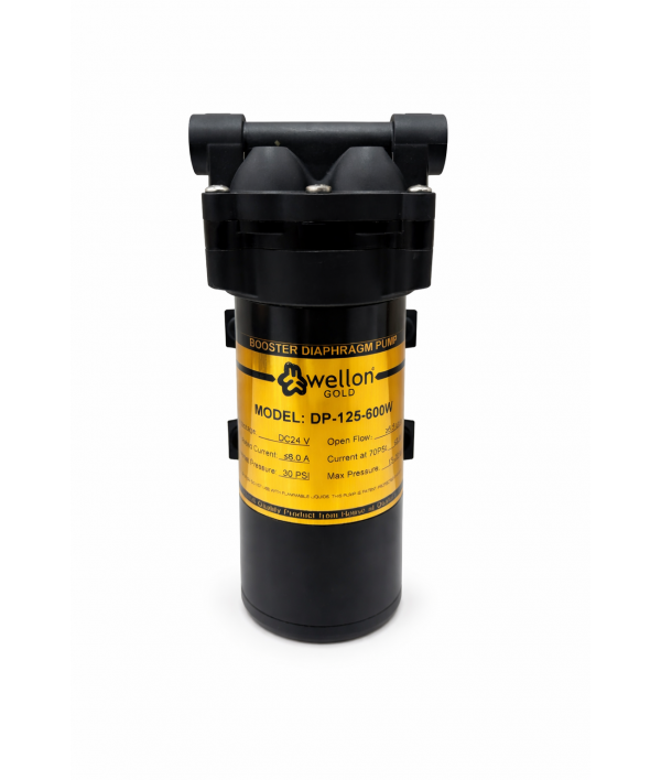 Wellon Gold 600 GPD Booster Pump (DP-125-600W) – High Pressure RO Diaphragm Pump